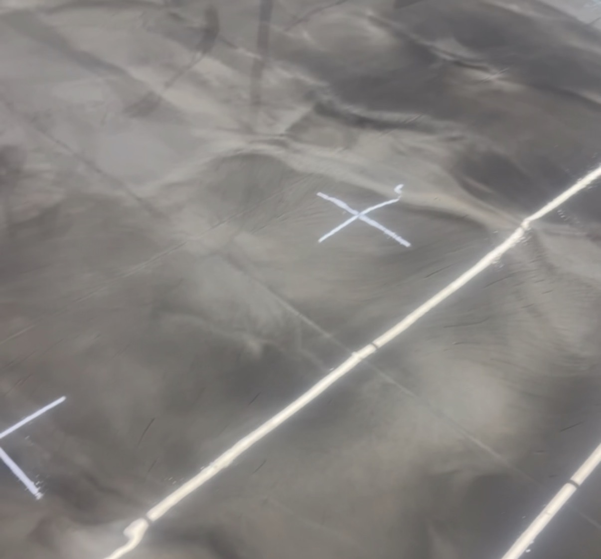 Close-up of metallic epoxy movement and mirror-like gloss