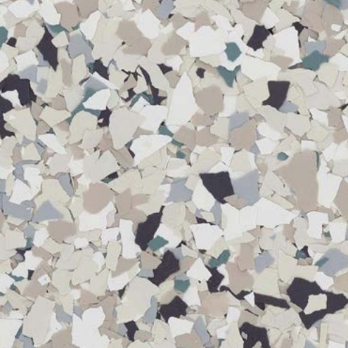 Nordic Green (FB-514) flake blend sample from Torginol