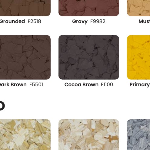 Lanai Gray (F3080) flake blend sample from Torginol